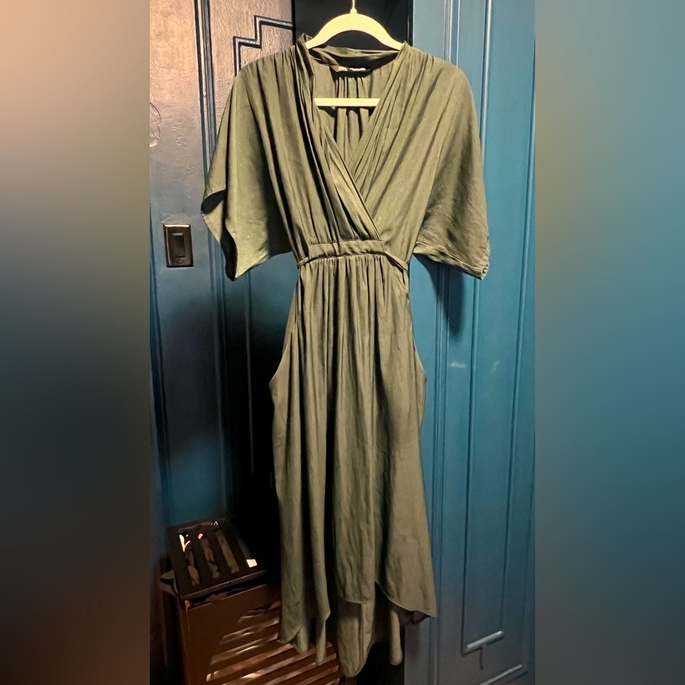 Zara hi-low dress with pockets